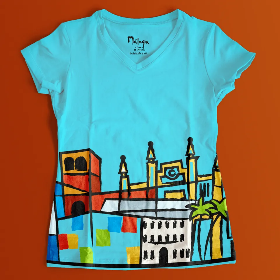 Camiseta de la marca Málaga, Ciudad de Museos