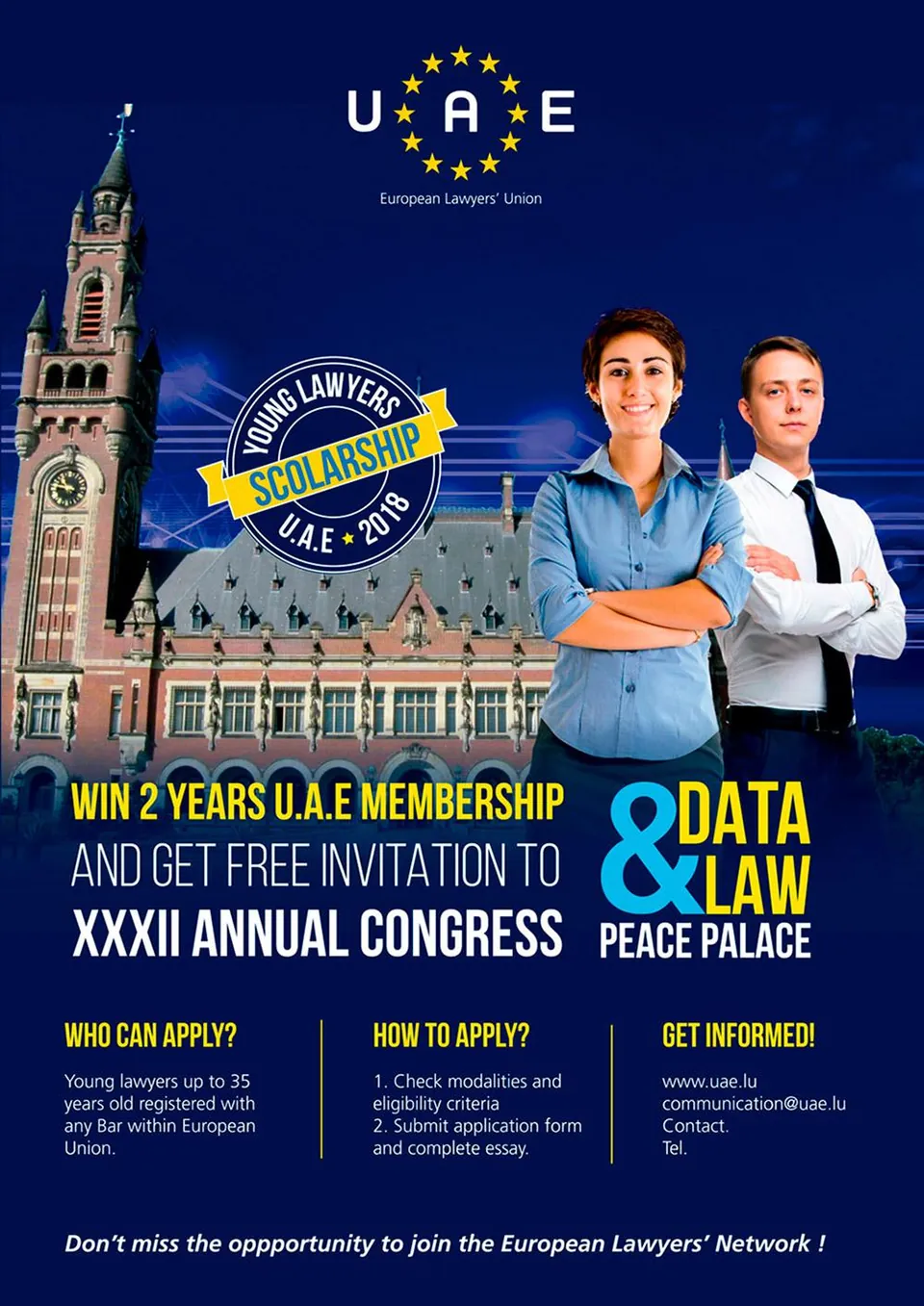 Cartel de la Unión Europea de Abogados