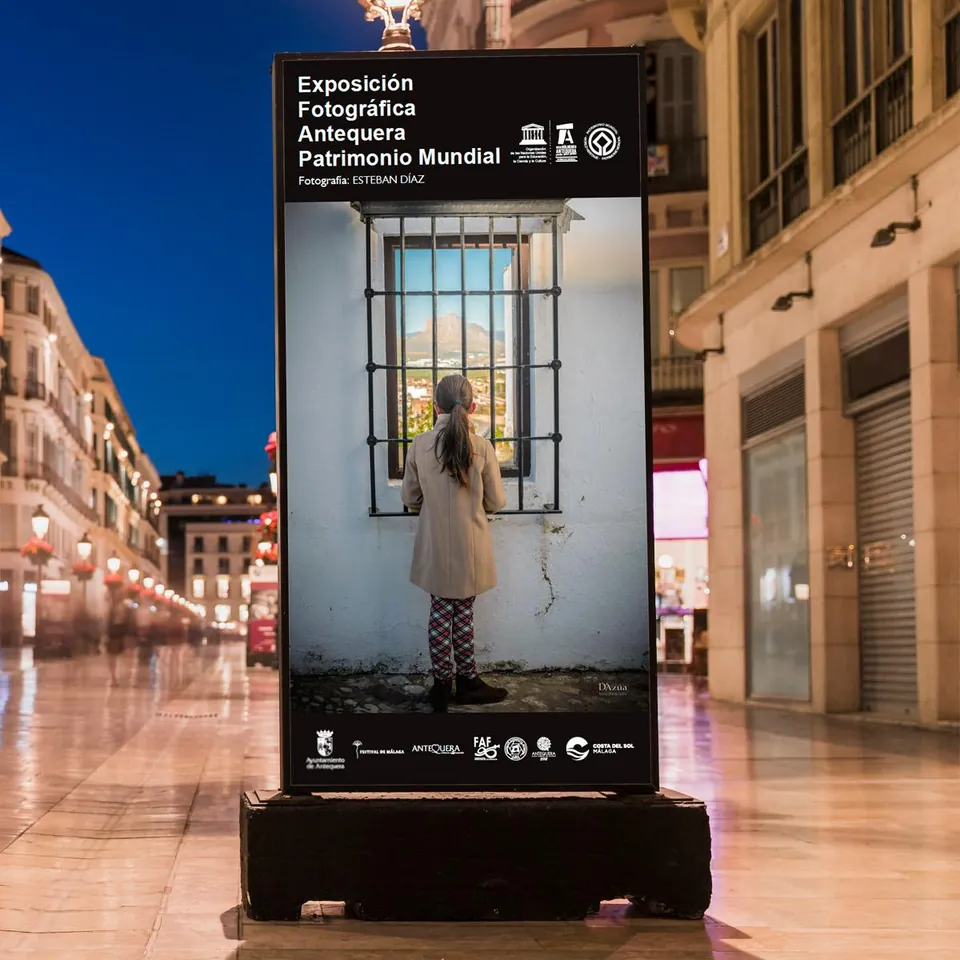 Exposición fotográfica en la calle en Antequera