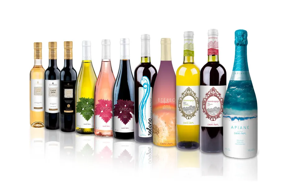 Etiquetas de los vinos de Bodegas Carpe Diem