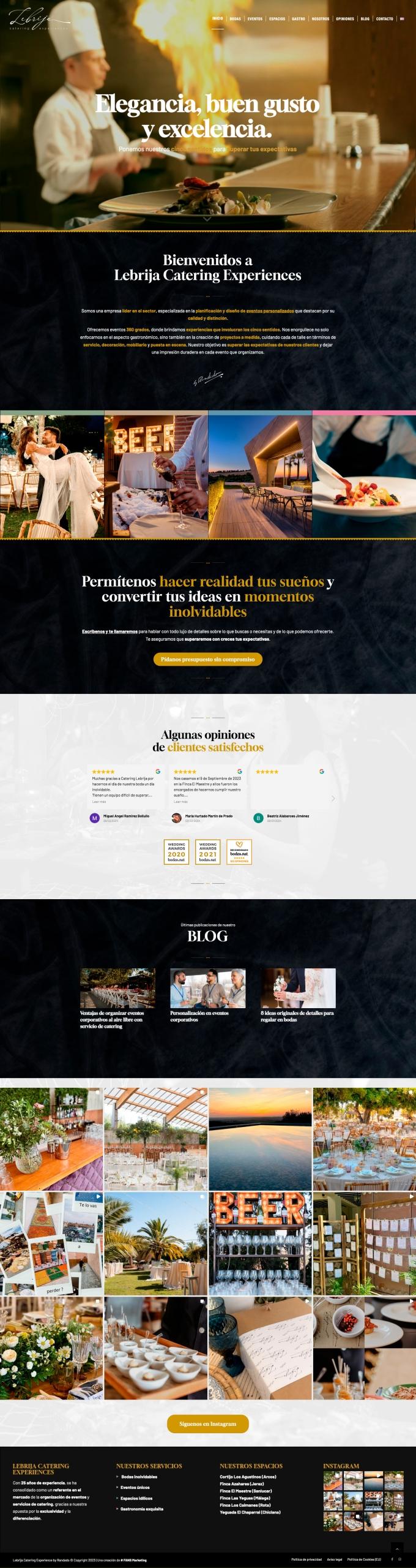 Lebrija Catering & Experiences - FANS Marketing Agencia Creativa en MÁLAGA